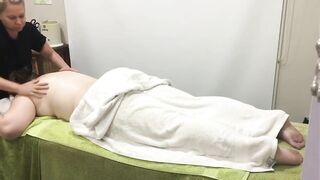 hot pretty bbw getting deep relaxing body massage at spa U010 - 8 image