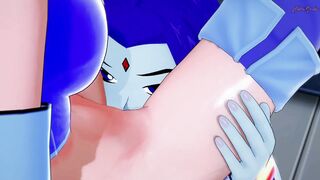 Raven and Starfire have lesbian sex in the dark - T Titans Hentai. - 3 image