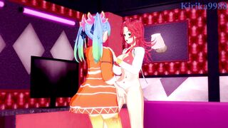 Festenia Muse and Az Sainklaus engage in intense lesbian play - Super Robot Wars J & 30 Hentai - 2 image