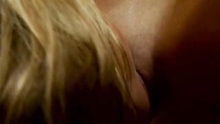 Tender boobed sophomore lesbians please their  tight wet holes with pink dildos - 9 image