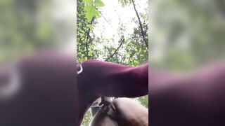 Fucking TastiLipps HARD in the Forest (We almost fall  - 10 image