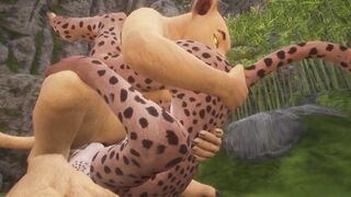 Lesbian Feline Cats Pussy Play | Mouth Full of Piss Ending | Wild Life - 13 image