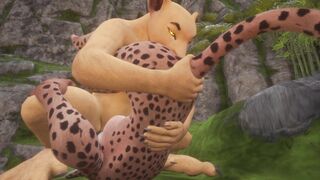 Lesbian Feline Cats Pussy Play | Mouth Full of Piss Ending | Wild Life - 14 image