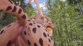 Lesbian Feline Cats Pussy Play | Mouth Full of Piss Ending | Wild Life - 2 image