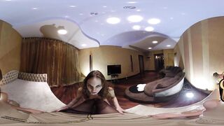 Virtual Porn 360  Teen babes getting horny on a couch - 4 image