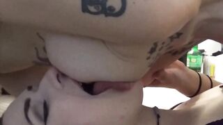 Pussy Eating Tit Sucking Lesbian Babes have Hot Sex. - 6 image