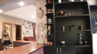 Lesbians Valentina and Cathy play with cock in threesome - 3 image