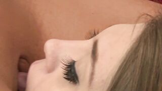 Experienced Brunette Lesbians Lick Snatch And Play With Vibe - 13 image