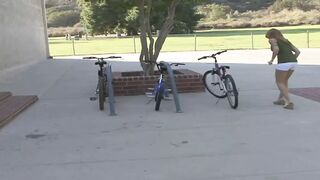 Lesbian Teen Ashley and Scarlett Know How To Enjoy Together - 1 image