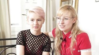 Blonde Babe Vicky Gives Natalia Her First Lesbian Bondage Experience