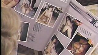 Hot blond 80s porn queen in sexy lingerie has strap-on fuck with her girlfriend - 2 image