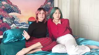 Ersties: Amateur Couple Films Their First Lesbian Sex Video - 15 image