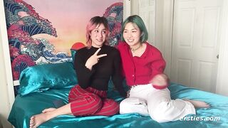 Ersties: Amateur Couple Films Their First Lesbian Sex Video - 2 image