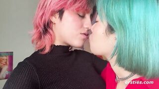 Ersties: Amateur Couple Films Their First Lesbian Sex Video - 4 image