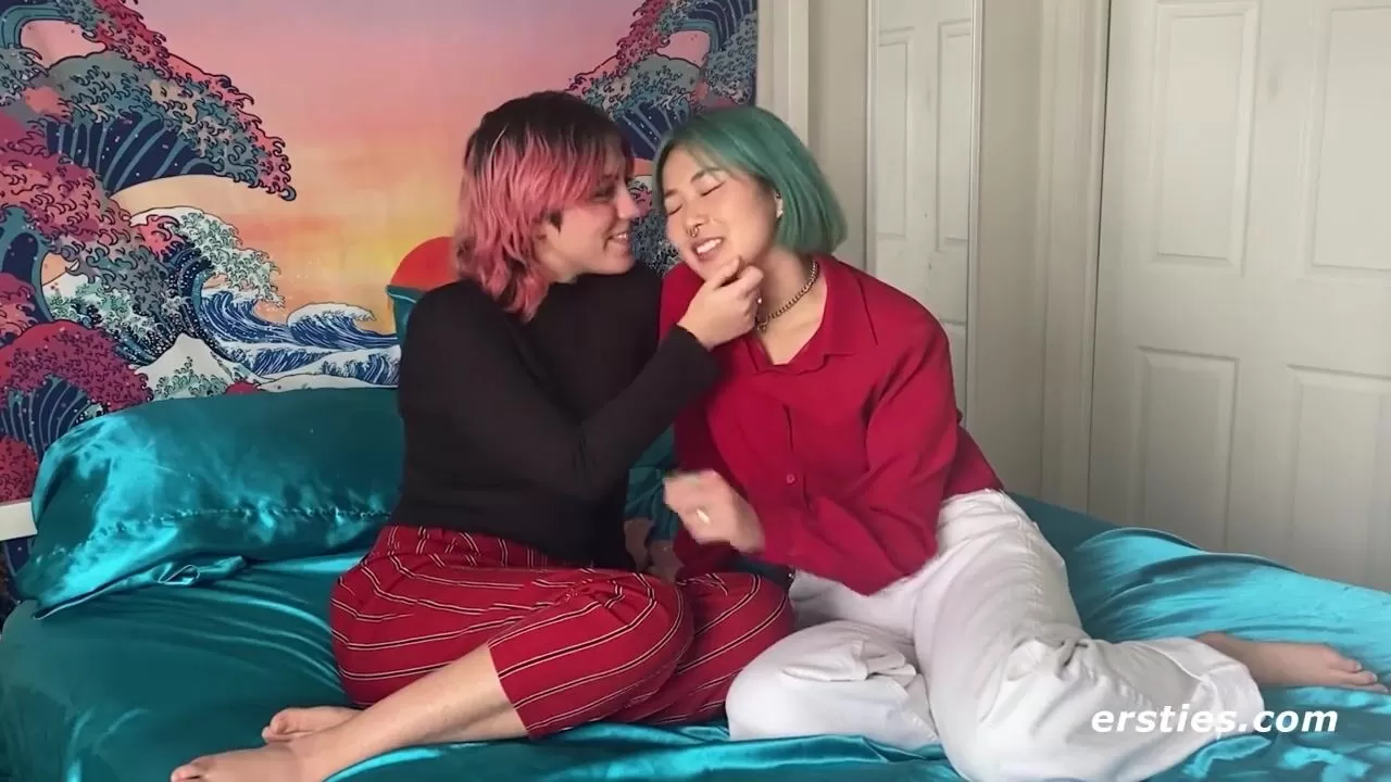 Ersties Amateur Couple Films Their First Lesbian Sex Video image