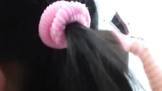 Naughty brunette teens love to caress each other's pussies with their tongues - 10 image