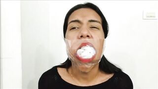 Sexy Girl Gagged With 10 Socks By Hot Latina MILF - 11 image