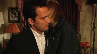 Inexperienced babe pays the bills by fucking with mature blonde on camera for first time - 4 image