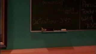 Naughty school girls eat pussy in classroom detention - 15 image