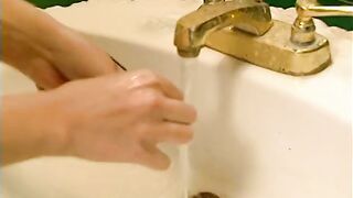 Hot chick getting cunt fucked with dildo after eating muff pie - 5 image