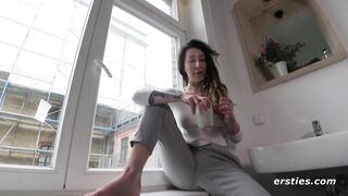 Ersties: Nat Invites Over a Few Friends That Never Had Sex With a Woman Before - 9 image