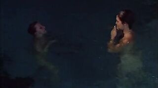 Cheerleader lesbos have a swim before sex - 8 image