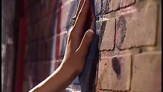 Two inexperienced curious blonde chicks look for some adventures for their juicy butts and decided to make love in the dead end - 1 image