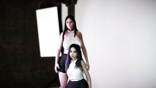 Two Beautiful Models Exchange Height and Boobs - Trait Thief Breast Expansion - Growing Woman - 2 image