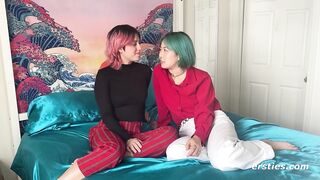 Ersties: Amateur Girls In a Long Distance Relationship Film Their First Lesbian Video Together - 10 image