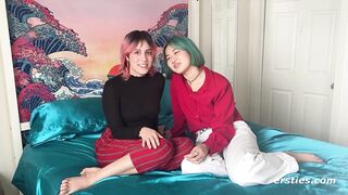 Ersties: Amateur Girls In a Long Distance Relationship Film Their First Lesbian Video Together - 9 image