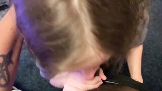 Lesbian bestfriend comes to my room again to give me sloppy suck off time (Commentary) - 7 image