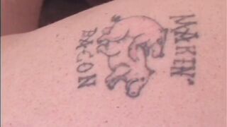 Horny lesbian BBWs masturbate their pussies wet with arousal - 4 image