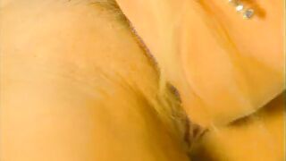 Two busty lesbians satisfy their pussies with long sex toys - 6 image