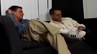 Group of brunette lesbians masturbate pussies with public - 4 image