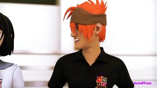 Ebony Futa Babe And Horny babe 3D Masturbation - 3 image