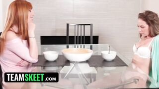 TeamSkeet - Hot Milf Convince Sexy Straight Babe To Eats Her Pussy During Breakfast - 3 image