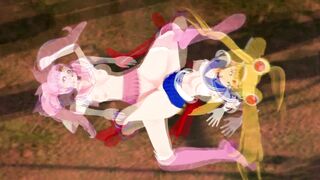 Sailor Moon Lesbian - Usagi Tsukino x Chibiusa - 14 image