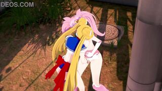Sailor Moon Lesbian - Usagi Tsukino x Chibiusa - 8 image