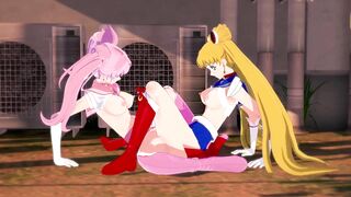Luna Sailor Moon Hentai Lesbian Kiss - Sailor Moon Lesbian - Usagi Tsukino x Chibiusa @ XLilith