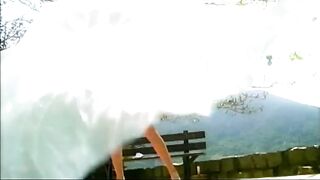 Isadora and her friend have a threesome with anal outdoors - 3 image