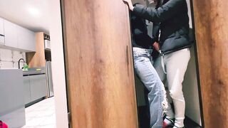 Her mom doesn't realize that I'm in her room having sex in the closet with her daughter!! - 9 image
