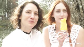 Ersties: Amateur Lesbians Share a Double Dildo & Wild Hot Sex - 8 image