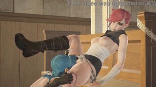 Arcane - Vi and Jinx Lesbian Sex [4K, 60FPS, 3D Hentai Game, Uncensored, Ultra Settings] - 9 image