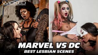 Wicked - Marvel Vs Dc - Top Lesbian Scenes - The Scissoring - 1 image