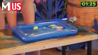 Jerkaoke - Paige Owens and Destiny Cruz Are Dared To Eat Each Others Pussies For A Sex Game Show - 11 image