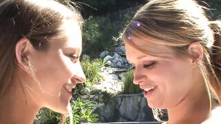 Beautiful teens get horny after yoga session and fuck each other