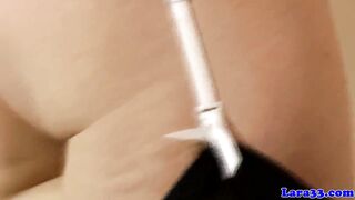 British MILF lez fun with petite teen - 6 image