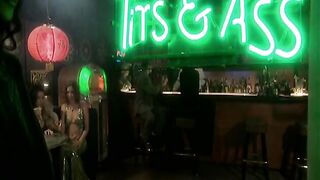 Lesbian bar maids masturbate in threesome - 5 image