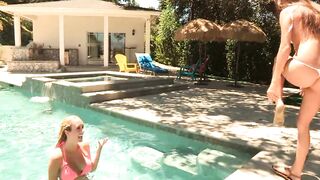 Pinned Up Against The Door Juicy Pussy Eating Lesbian Fuck - 3 image