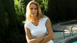 Horny coed rubs vibrator on her friend's clit and tight wet pussy - 4 image